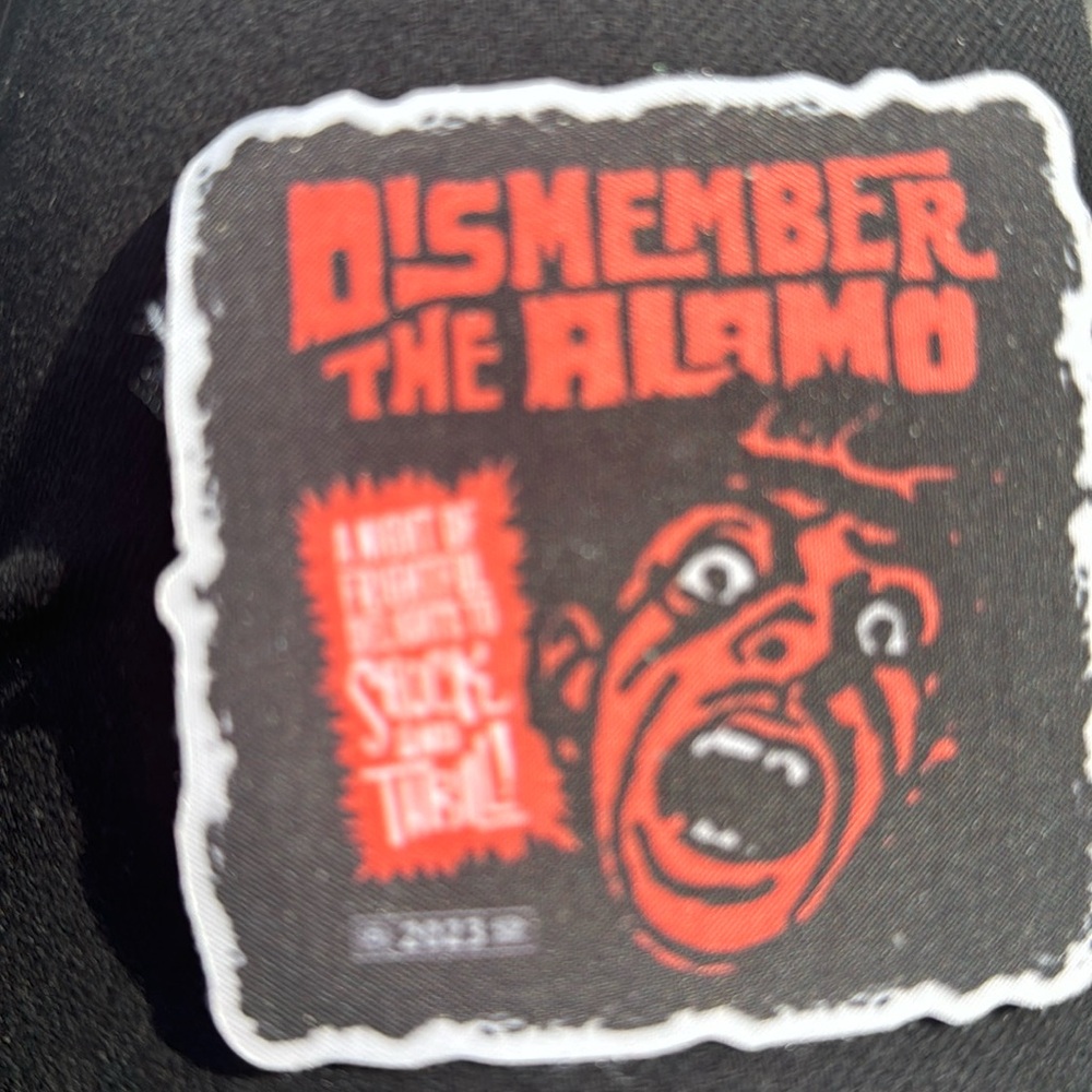 Dismember The Alamo 2023 Clothing Patch and Gift Bag; Alamo Drafthouse